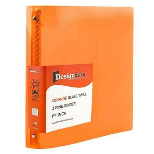 JAM Paper 1.5" Plastic 3-Ring Binders
